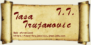 Tasa Trujanović vizit kartica